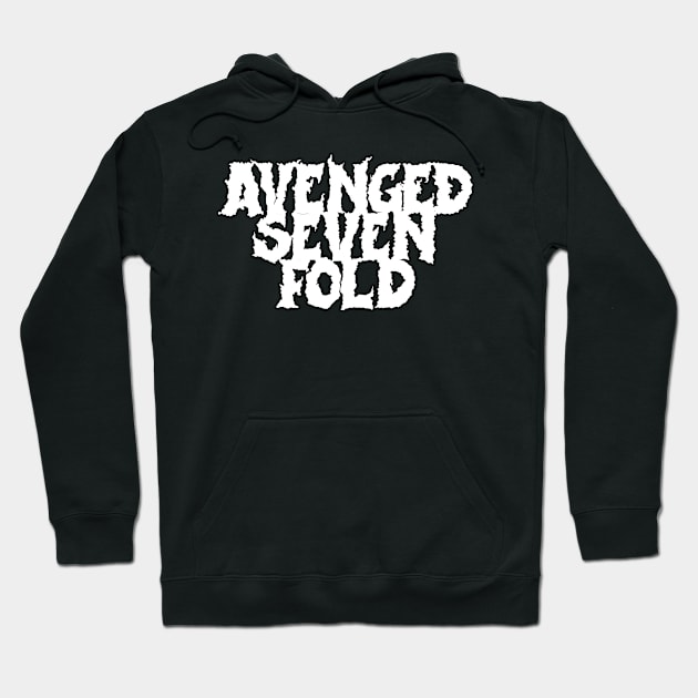 avenged font Hoodie by TOSSS LAB ILLUSTRATION